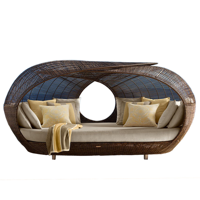 Outdoor Furniture Quality - kv-Outdoor Lettino da Giardino in Rattan
