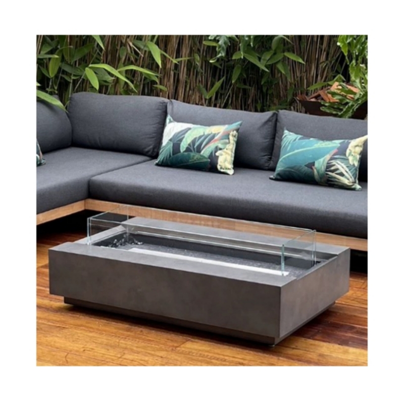 Outdoor Furniture With Fire Pit Table - Set di mobili da esterno moderni