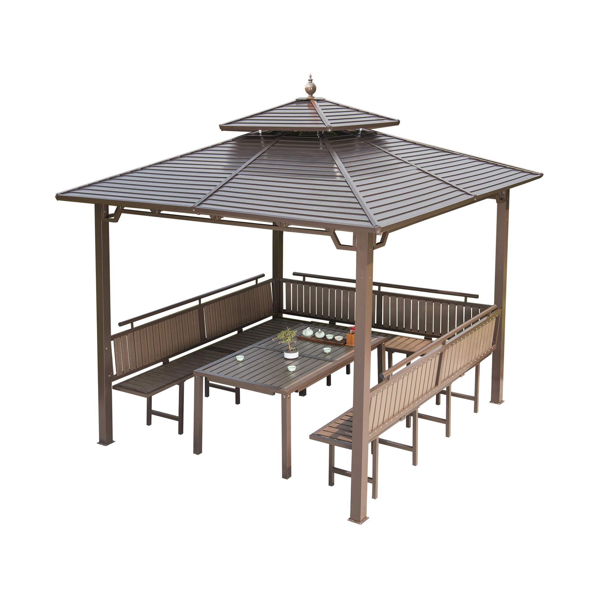 Outdoor Furniture Cost - Gazebo da Giardino/Balcone/Pergola in Acciaio Galvanizzato