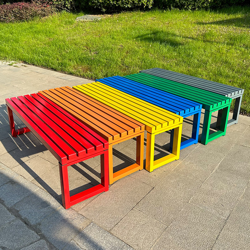 Garden Bench Metal - Celebrità di Internet Panca bianca con