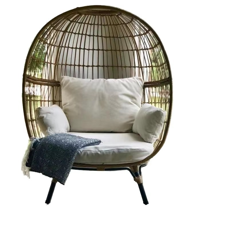 Outdoor Furniture Quality - Sedia a dondolo in vimini e