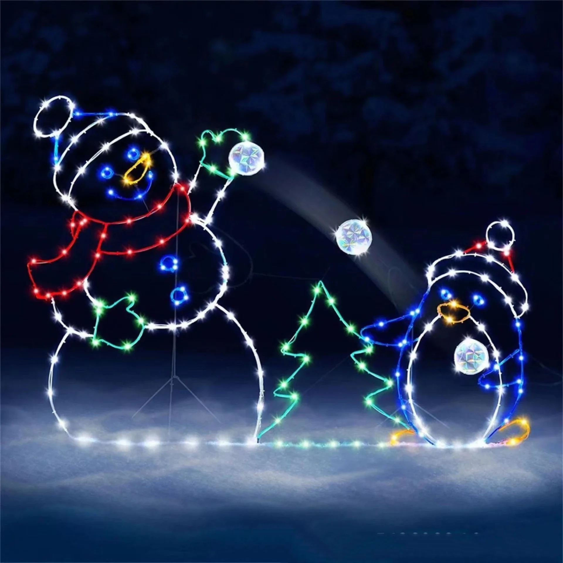Palla di neve animata Luce LED - Outdoor Furniture Decor recensione e prezzo