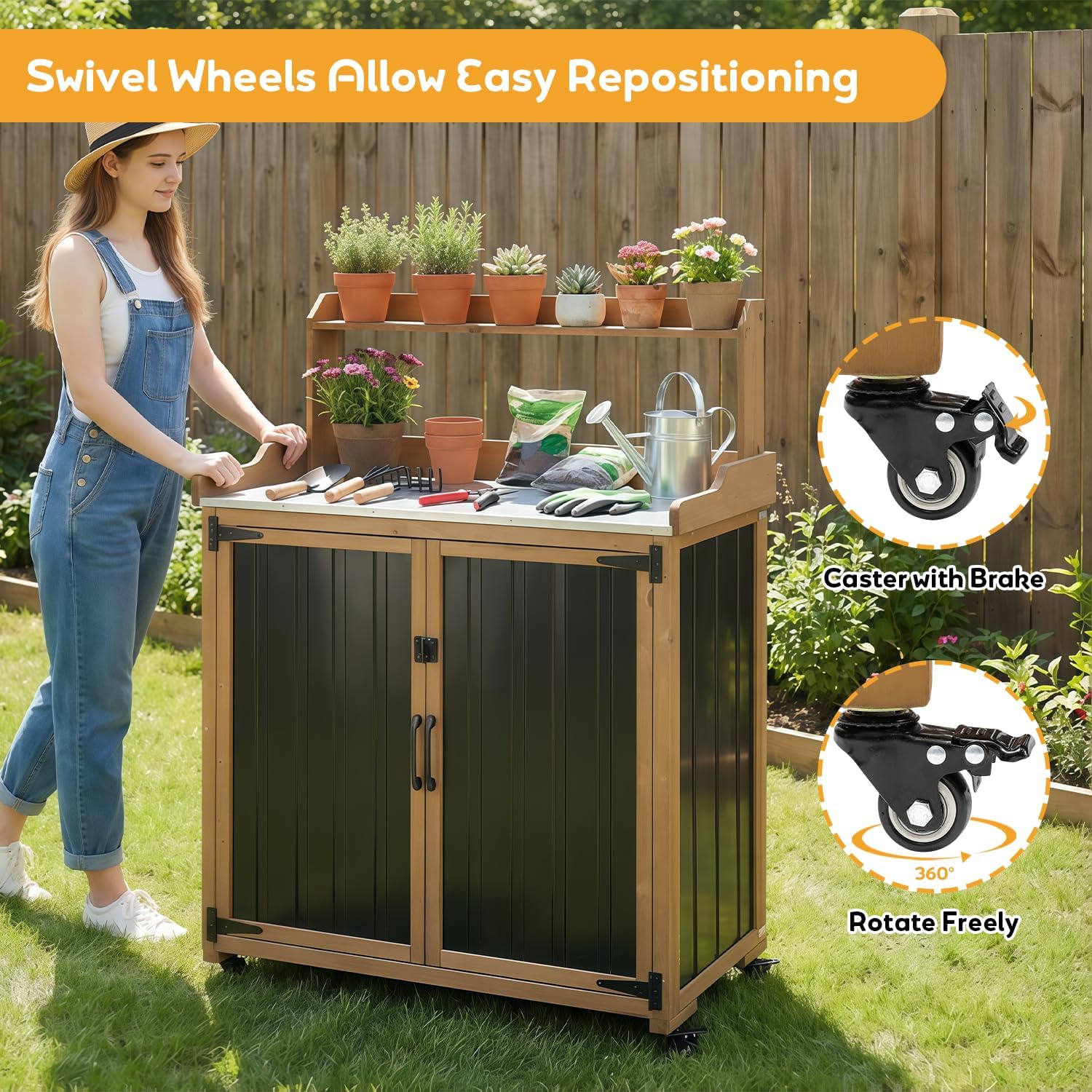 Tavolo da Giardinaggio con Arm - Garden Bench Metal recensione e prezzo