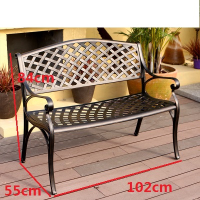 Sedia a doppio sedile in allum - Garden Bench Metal recensione e prezzo