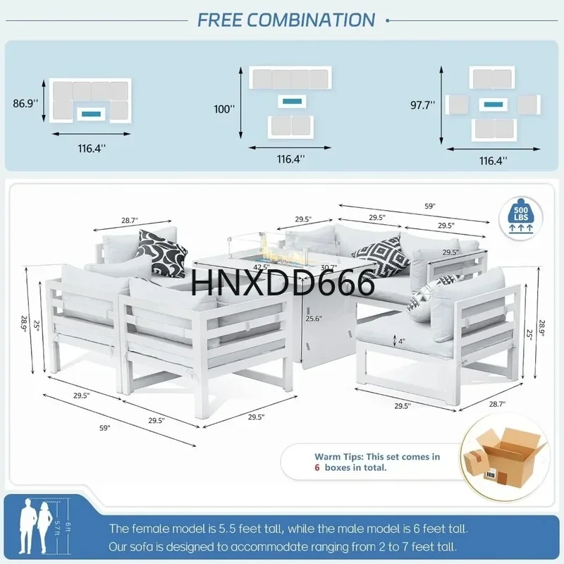 Set da conversazione per ester - Outdoor Furniture With Fire Pit Table recensione e prezzo