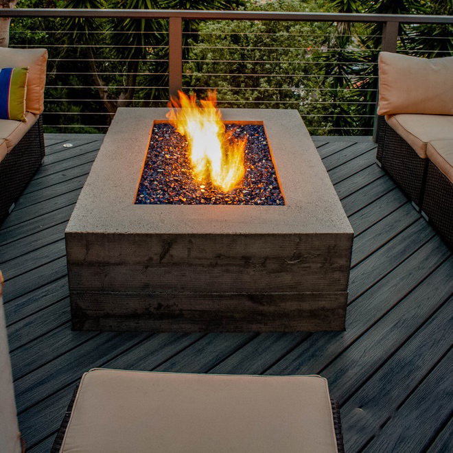 Set di mobili da esterno moder - Outdoor Furniture With Fire Pit Table recensione e prezzo