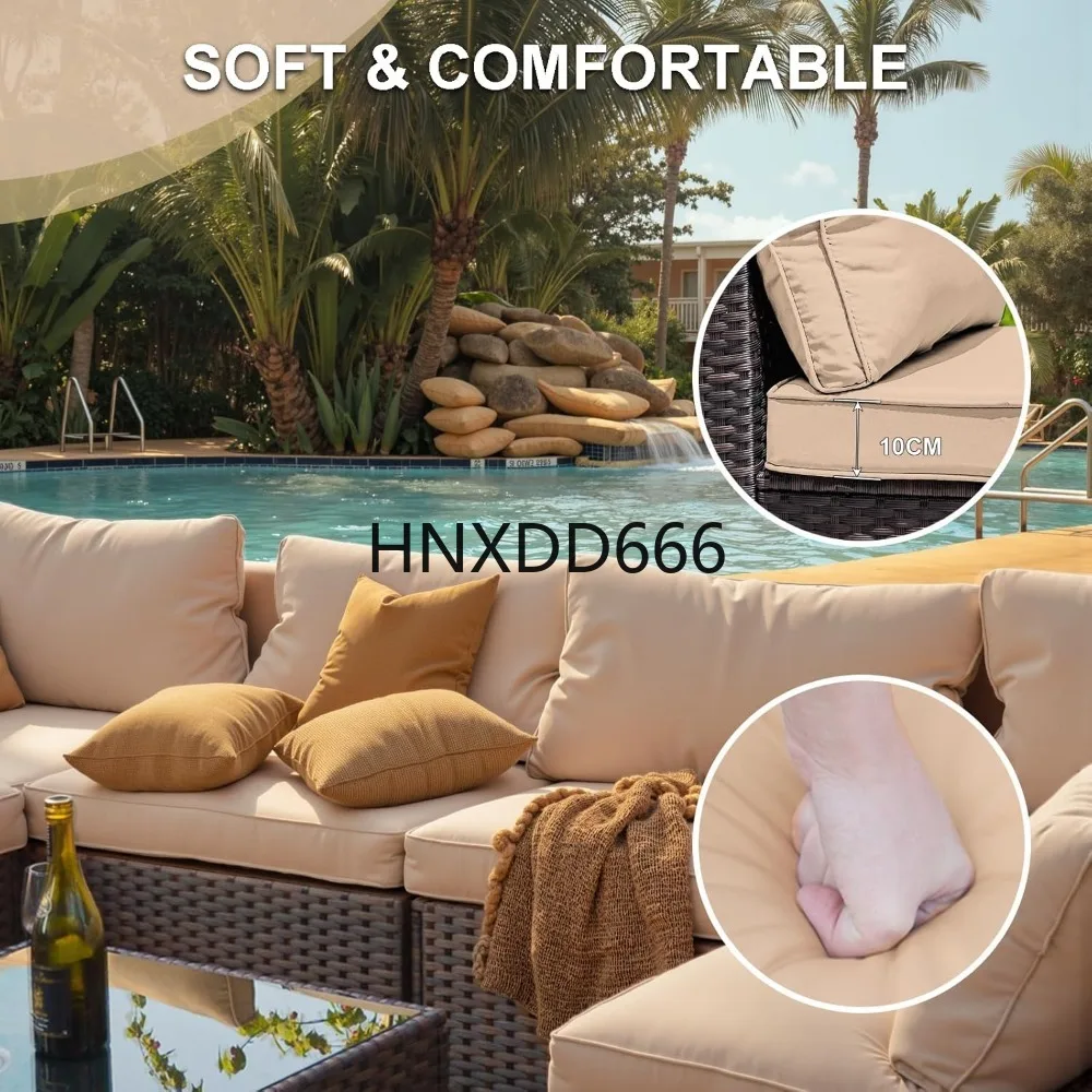 Set di Mobili da Patio a 7 Pez - Outdoor Furniture With Fire Pit Table recensione e prezzo