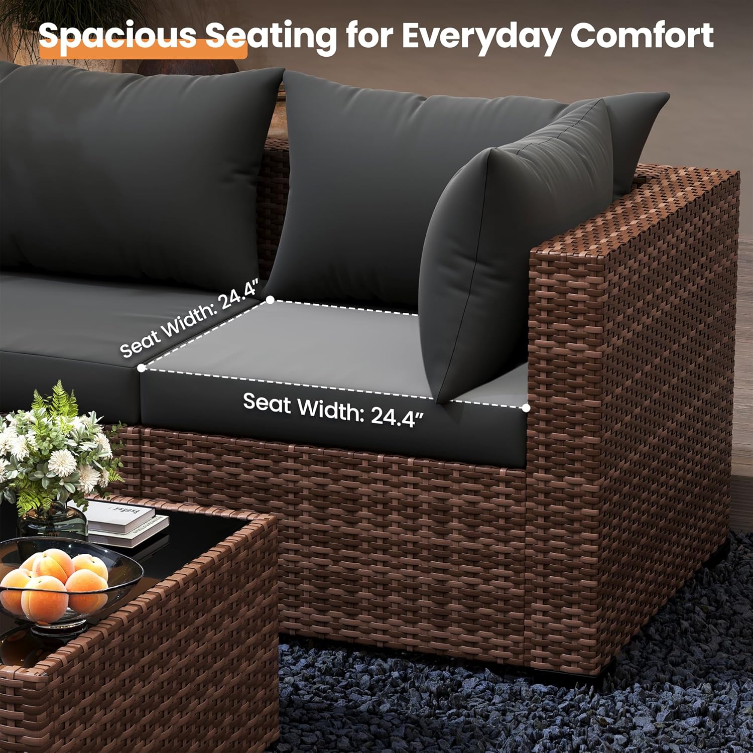 Set Divano Sezionale da Estern - Outdoor Furniture With Fire Pit Table recensione e prezzo