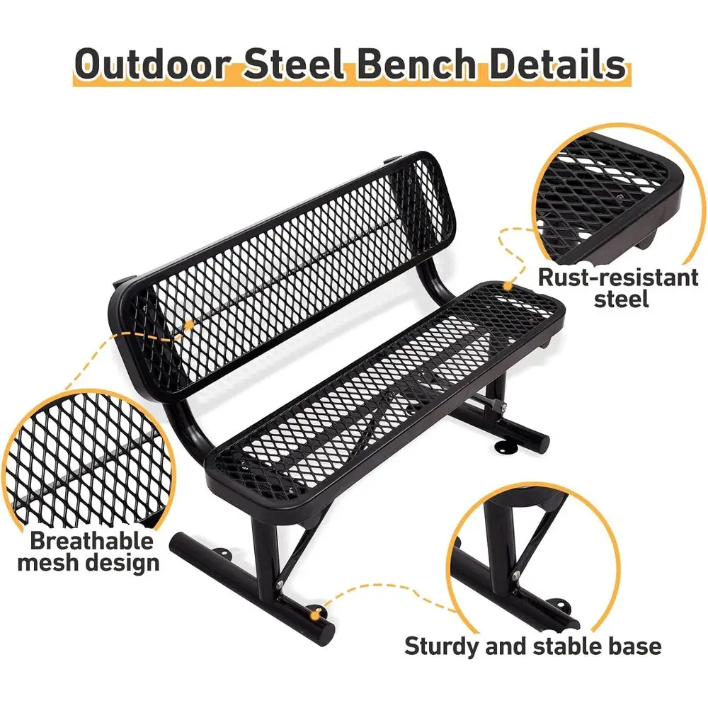 Panca in Metallo Resistente pe - Garden Bench Metal recensione e prezzo
