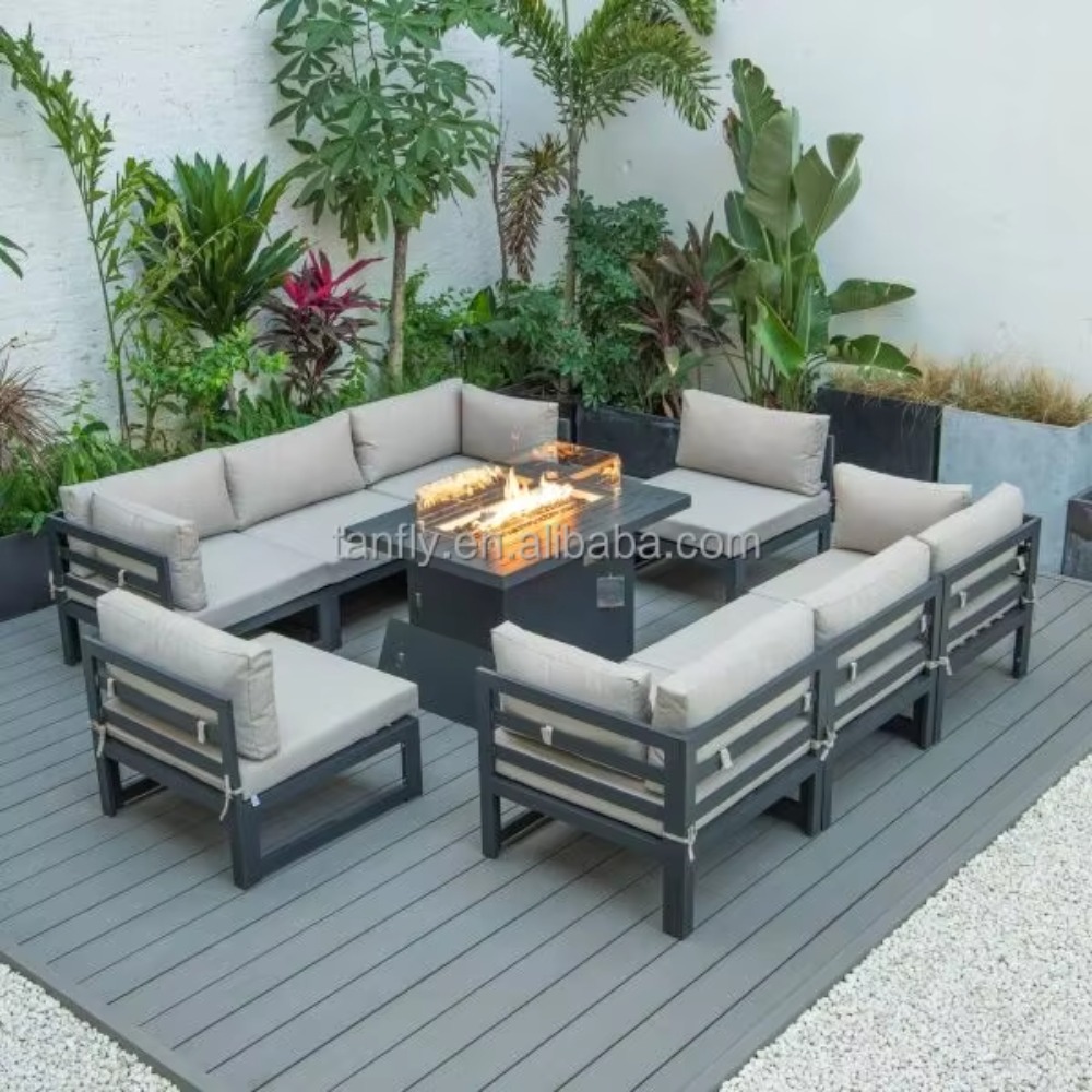 Set di Mobili da Giardino per  - Outdoor Furniture With Fire Pit Table recensione e prezzo