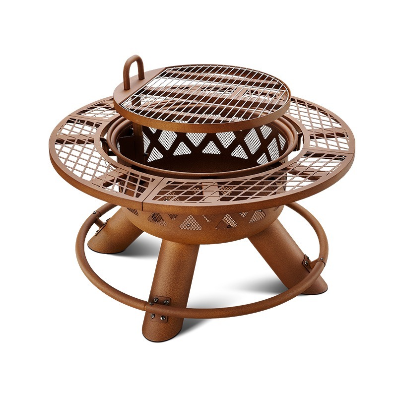 Set Barbecue e Braciere Modern - Outdoor Furniture With Fire Pit Table recensione e prezzo