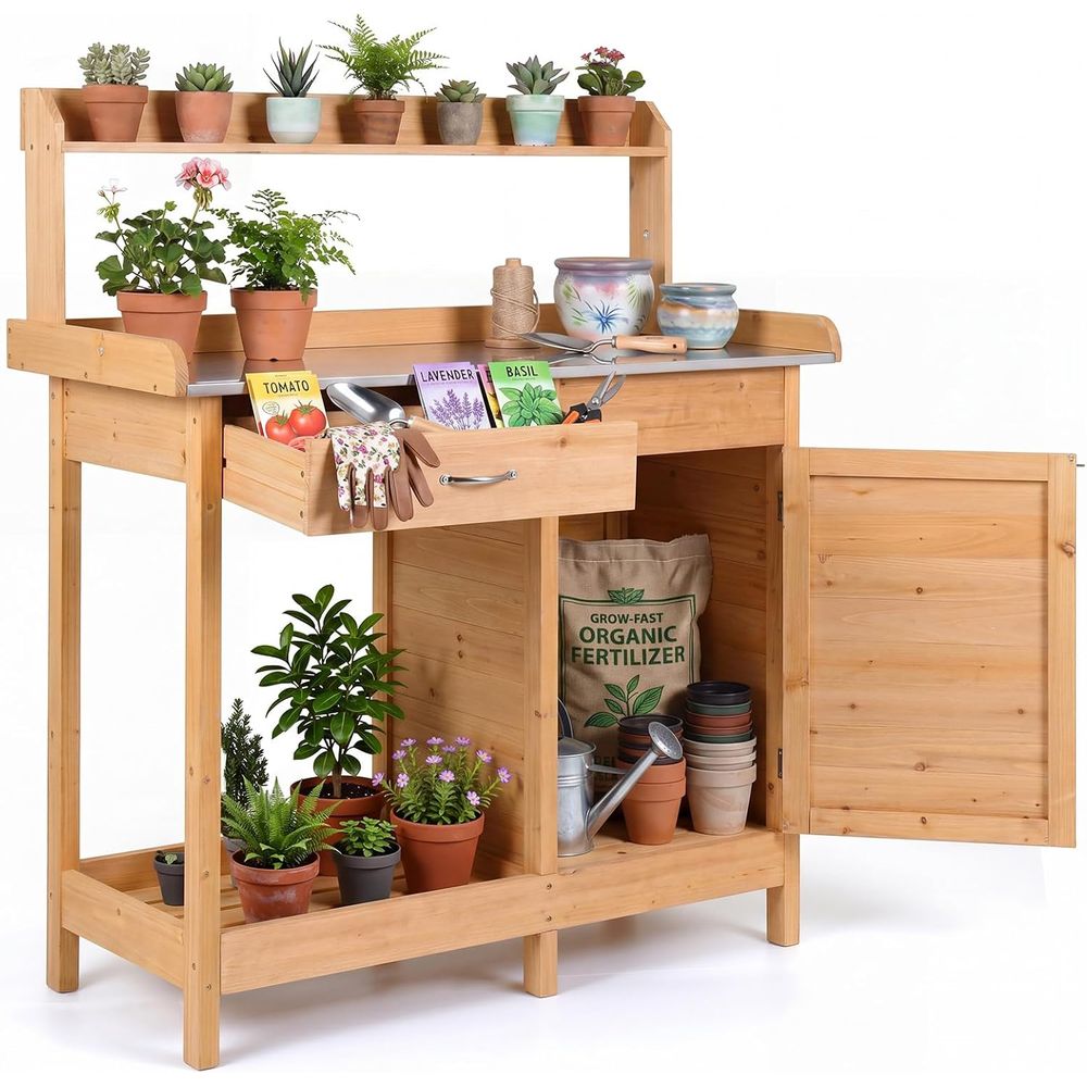 Tavolo da Giardinaggio in Legn - Garden Bench Metal recensione e prezzo