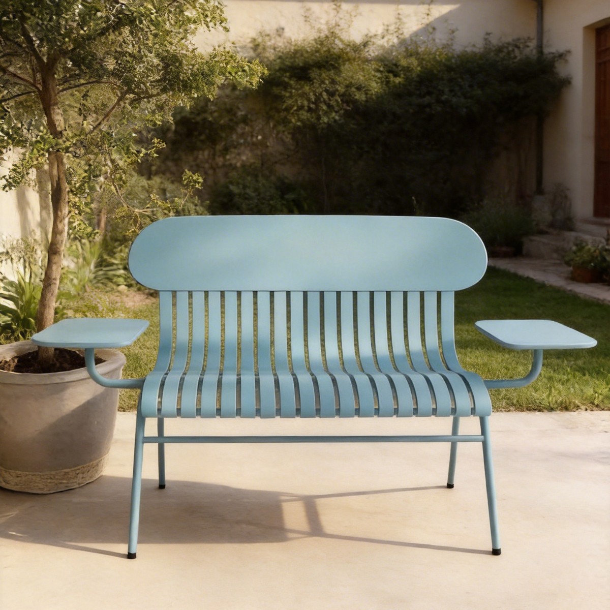Sedia Doppia da Esterno HYS pe - Garden Bench Metal recensione e prezzo