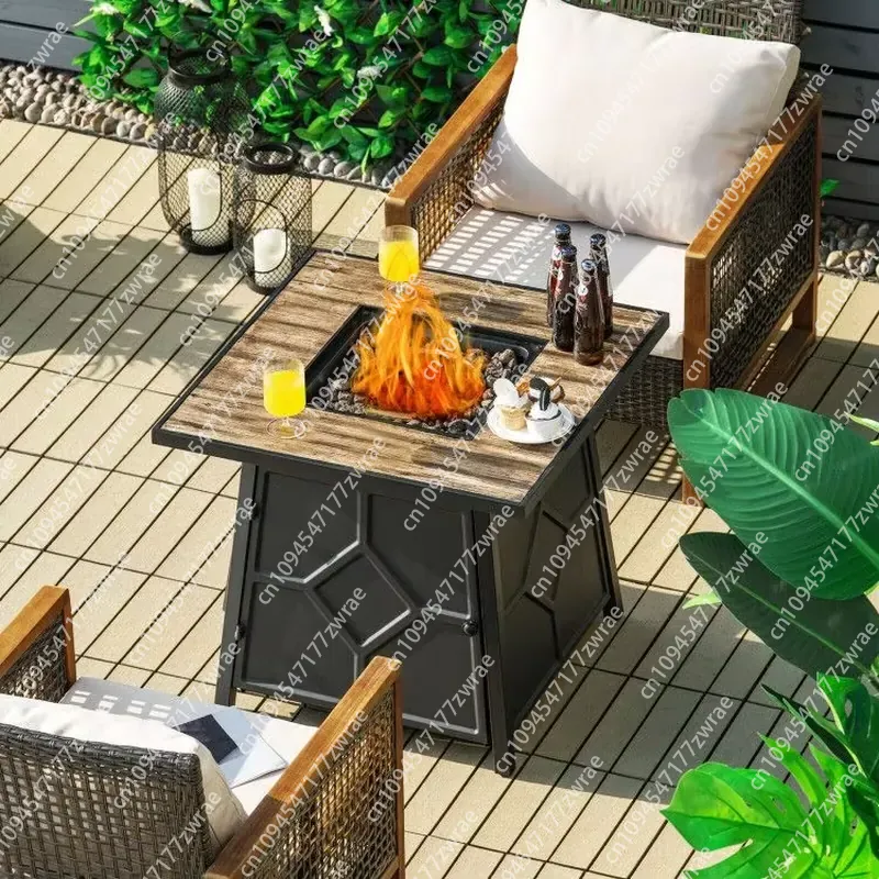 Tavolo da Esterno Riscaldabile - Outdoor Furniture With Fire Pit Table recensione e prezzo