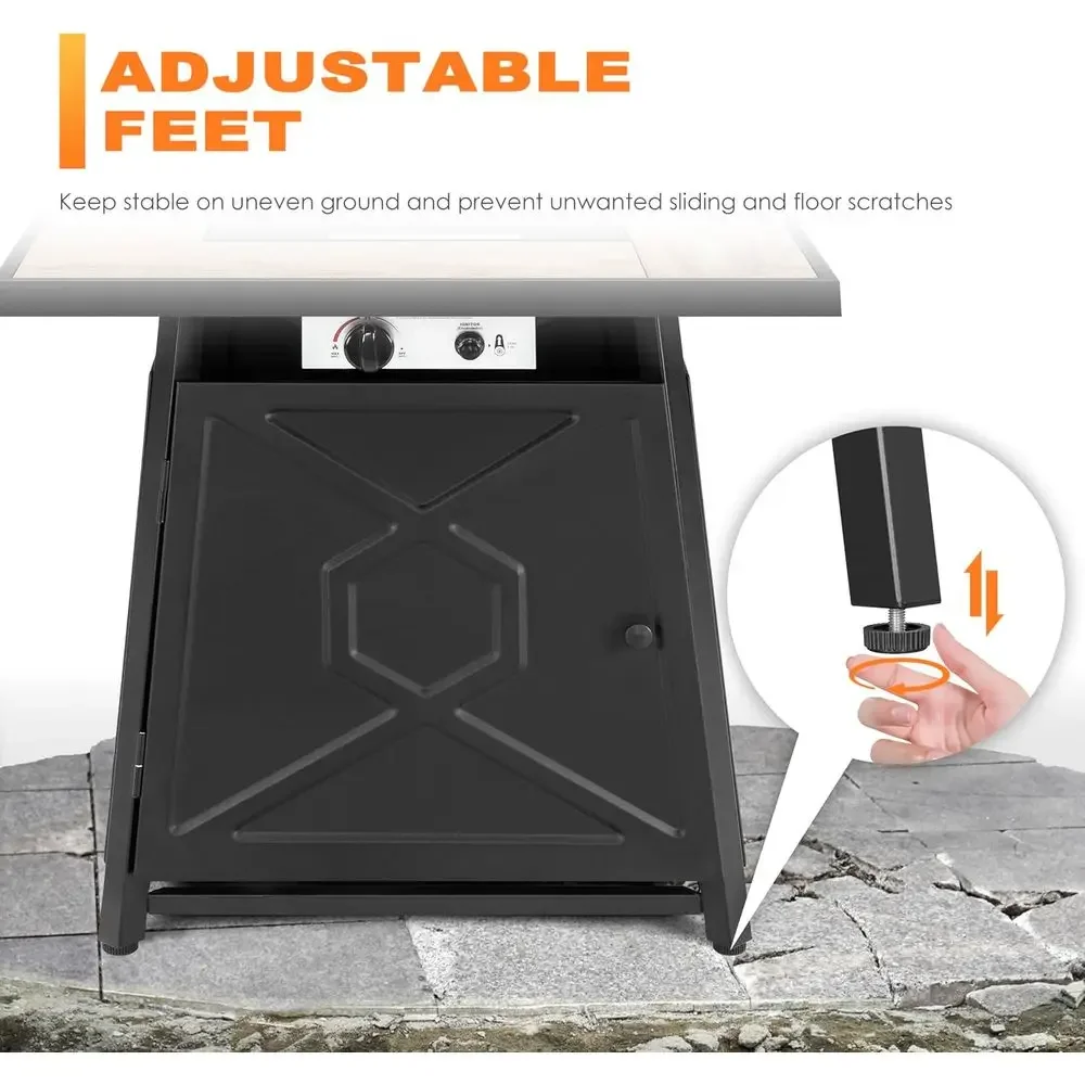 Set di mobili da giardino da 5 - Outdoor Furniture With Fire Pit Table recensione e prezzo